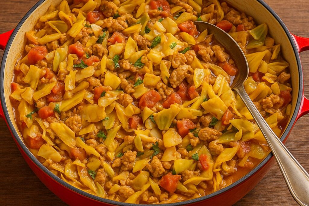 Turkey & Cabbage Skillet 